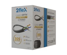 CABO CFTV PREMIUM 4P 2FLEX