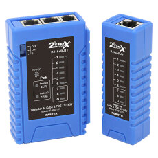 TESTADOR DE CABO COM POE RJ11/RJ45